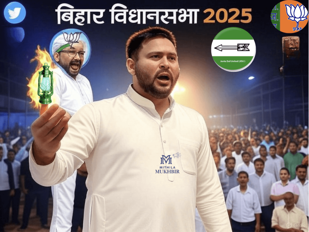 बिहार विधानसभा चुनाव 2025: राजनीति में बढ़ी कड़वाहट , JDU नेता ने तेजस्वी यादव को को कहा ट्विटर बबुआ