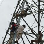 फुलपरास महुलिया 33 हजार वोल्ट पोल घटना