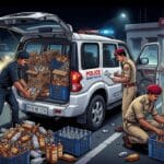 खुटौना 960 बोतल नेपाली शराब बरामद मामला