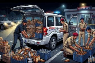 खुटौना 960 बोतल नेपाली शराब बरामद मामला