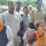 फुलपरास में मंत्री शीला मंडल का स्वागत