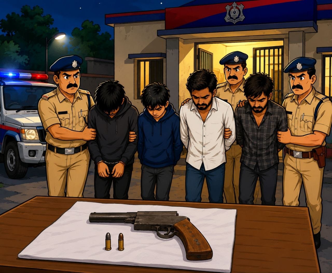 फुलपरास में लूटपाट की कोशिश का खुलासा, चार आरोपी गिरफ्तार 11 फुलपरास लूटपाट प्रयास मामला