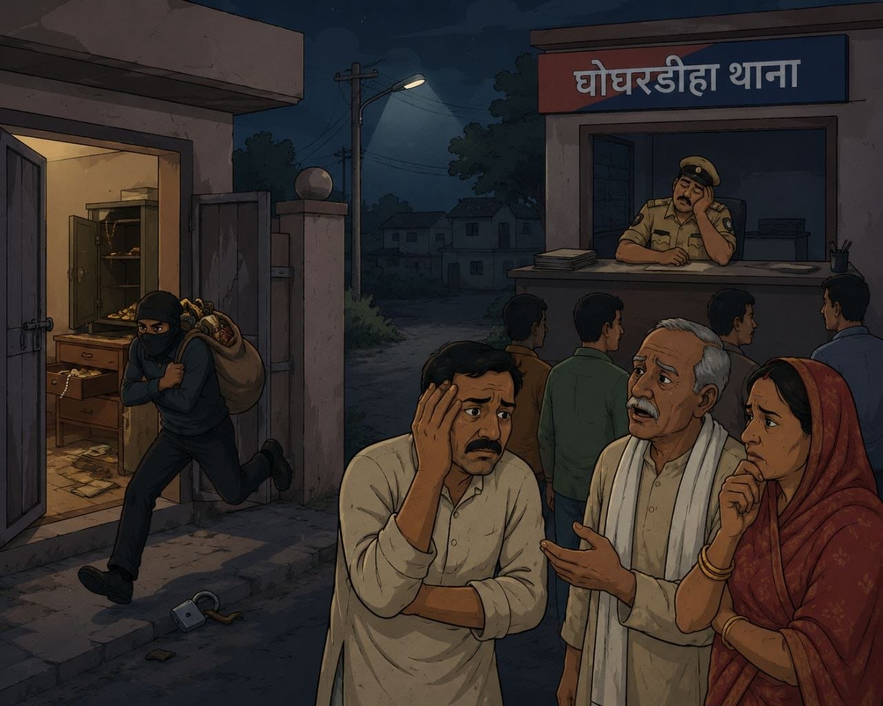 घोघरडीहा में 60 लाख की चोरी का अब तक नहीं हुआ खुलासा, बढ़ती घटनाओं से लोग सहमे 11 घोघरडीहा में 60 लाख की चोरी का मामला
