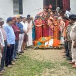 फुलपरास में पूर्व सैनिक महेंद्र नारायण कुंवर को सैन्य सम्मान के साथ अंतिम विदाई