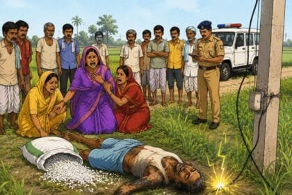 घोघरडीहा के केवटना में करंट लगने से किसान की मौत